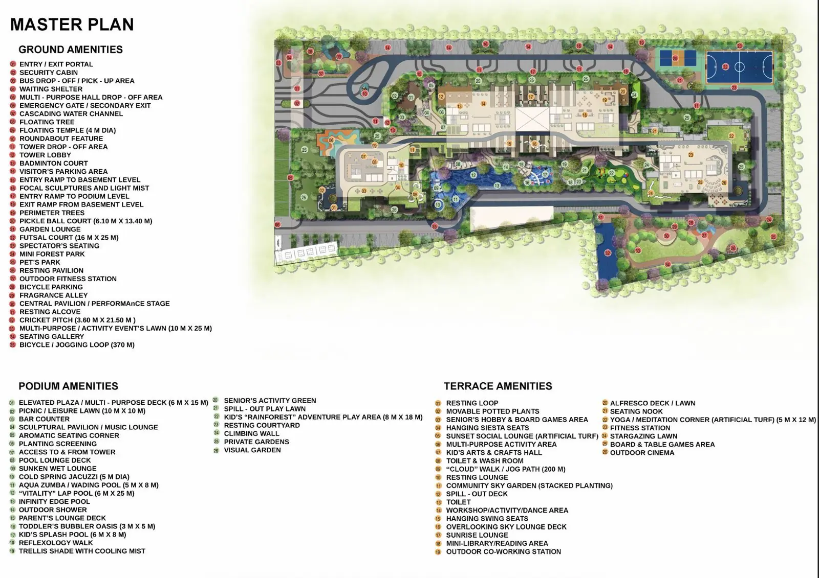 Aswani Magnus landscape and amenities master plan, Pimple Saudagar